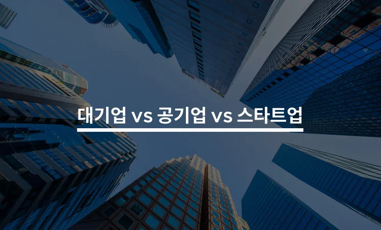 대기업 취직 vs 공기업 취직 vs 스타트업 취직