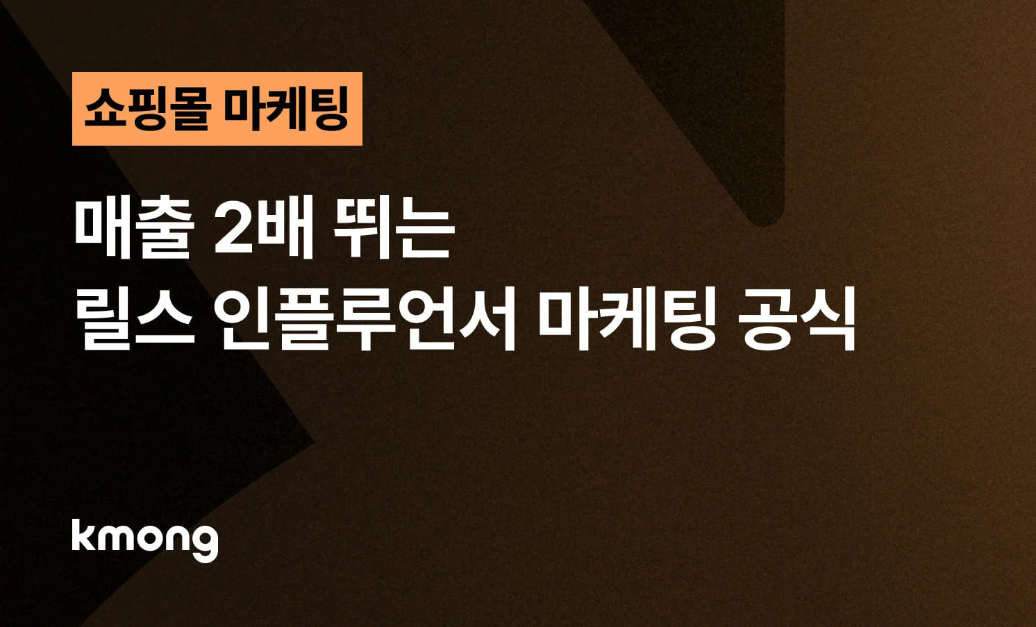 온라인 쇼핑몰 매출 2배 상승을 위한 릴스 인플루언서 마케팅 성공 공식과 조회수 폭발시키는 숏폼 영상 기획 가이드 썸네일