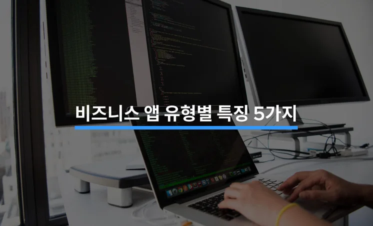 비즈니스 앱 유형별 특징 5가지