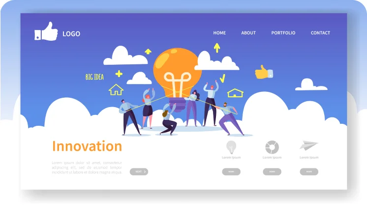 네이버 모두(modoo)로 만드는 홈페이지 제작 5단계 관련된 홈페이지 일러스트 이미지