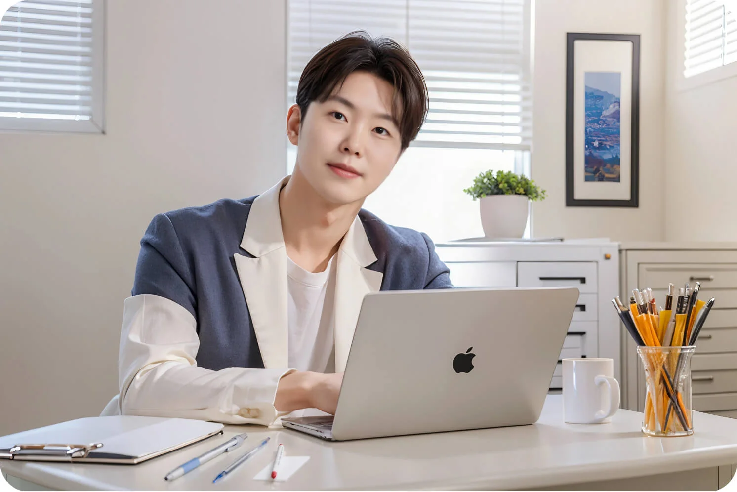 (*실제 크몽 전문가 ''AI전문바인유노'의 서비스로 제작한 AI프로필 사진입니다)