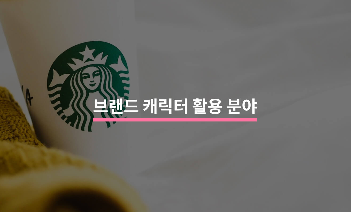 브랜드에 캐릭터가 활용되는 분야와 용도