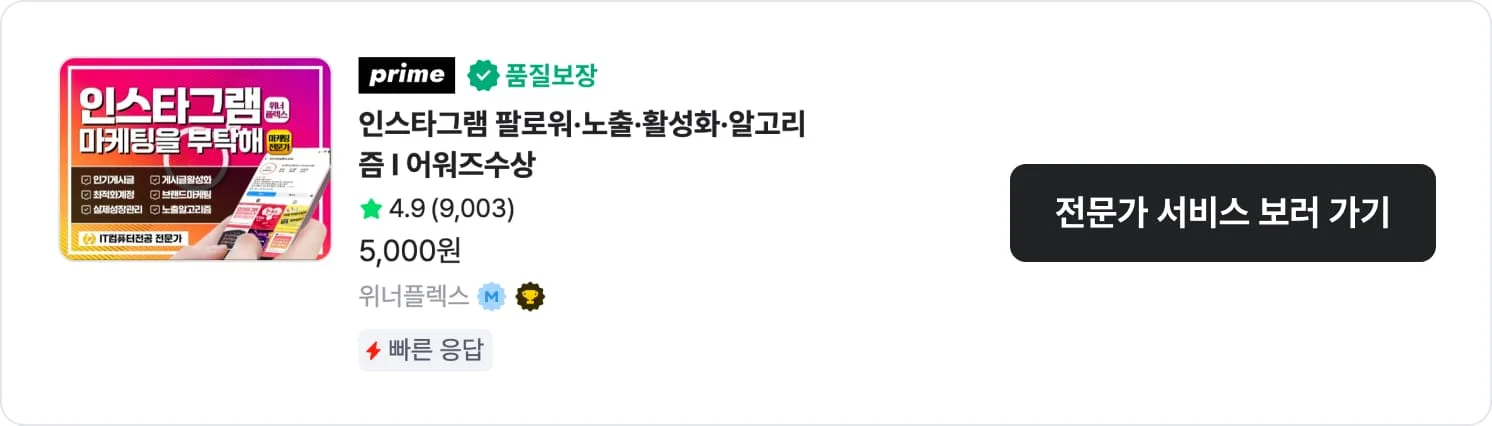 반영구 네일샵 매출 선순환을 위한 SNS 계정 관리 솔루션 위너플렉스 크몽 서비스