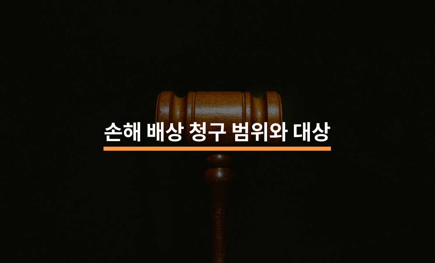 손해 배상 청구 범위와 청구 대상에 대한 썸네일 이미지