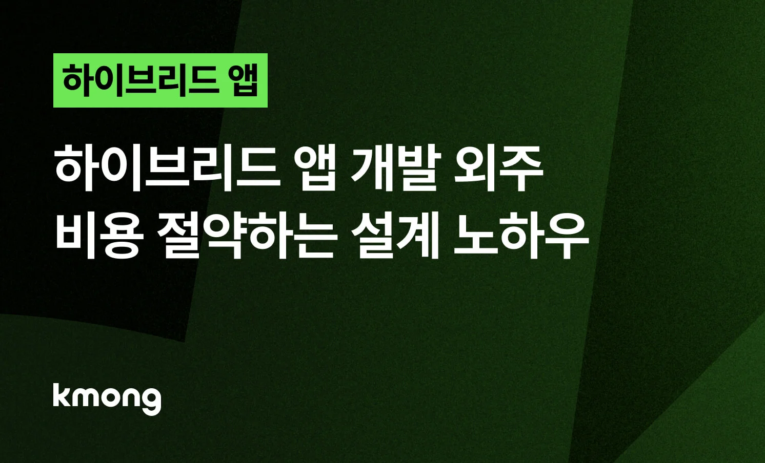 <하이브리드 앱 개발, 유지보수 비용까지 절약하는 설계 노하우> 콘텐츠 썸네일