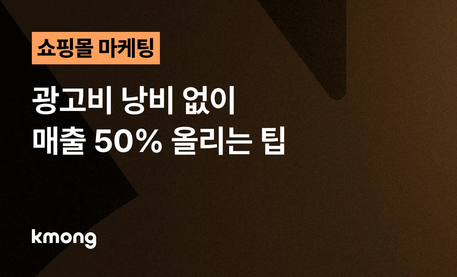광고비 낭비 없이 매출 50%를 올리는 쇼핑몰 마케팅 전략과 효율적인 광고 성과 진단 체크리스트 가이드 썸네일