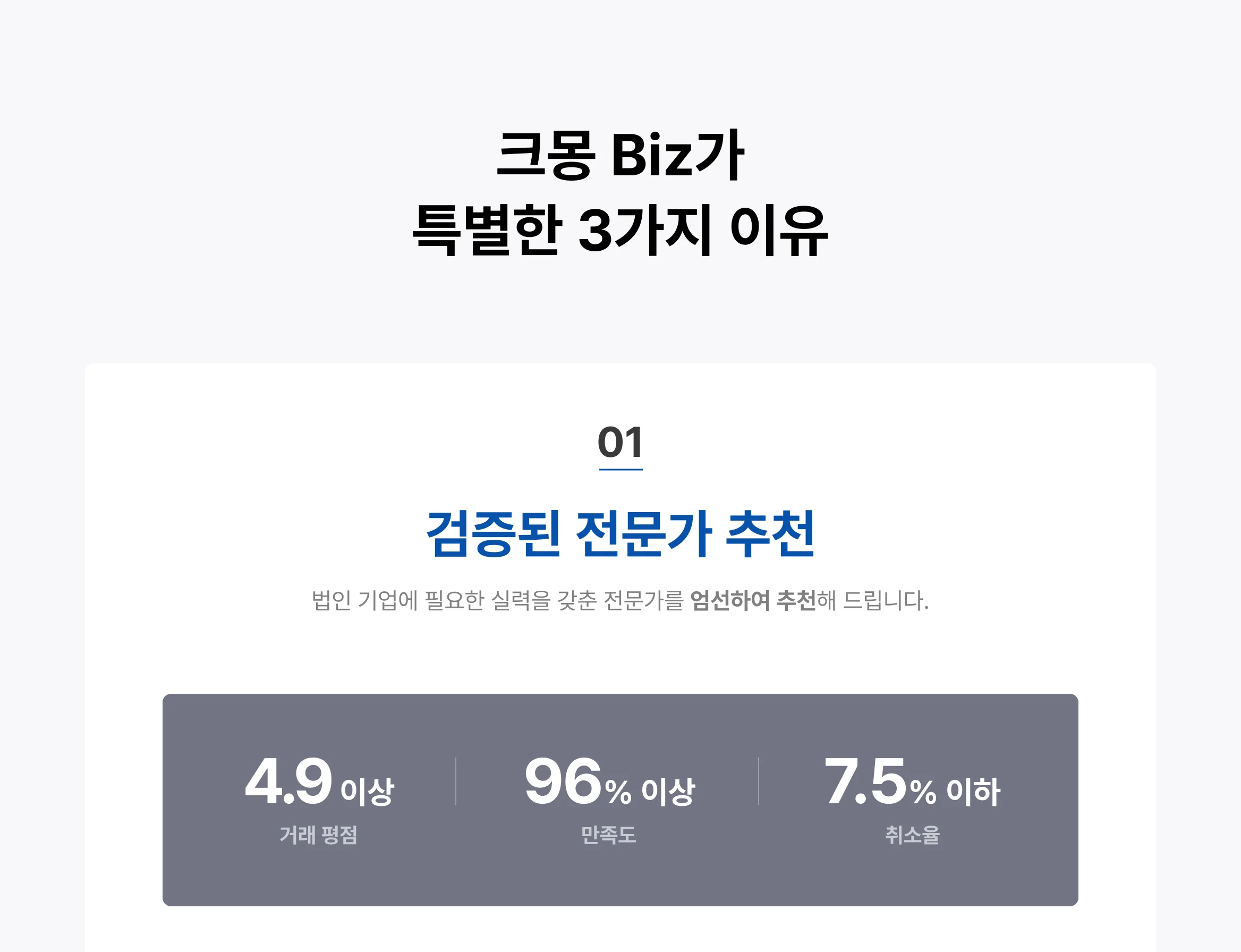 법인 기업을 위한 크몽 BIZ 