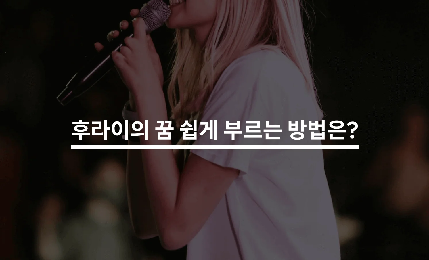 AKMU(악뮤) 후라이의 꿈 쉽게 부르는 방법은?