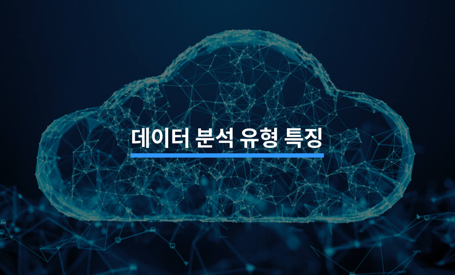 데이터 분석의 유형 특징