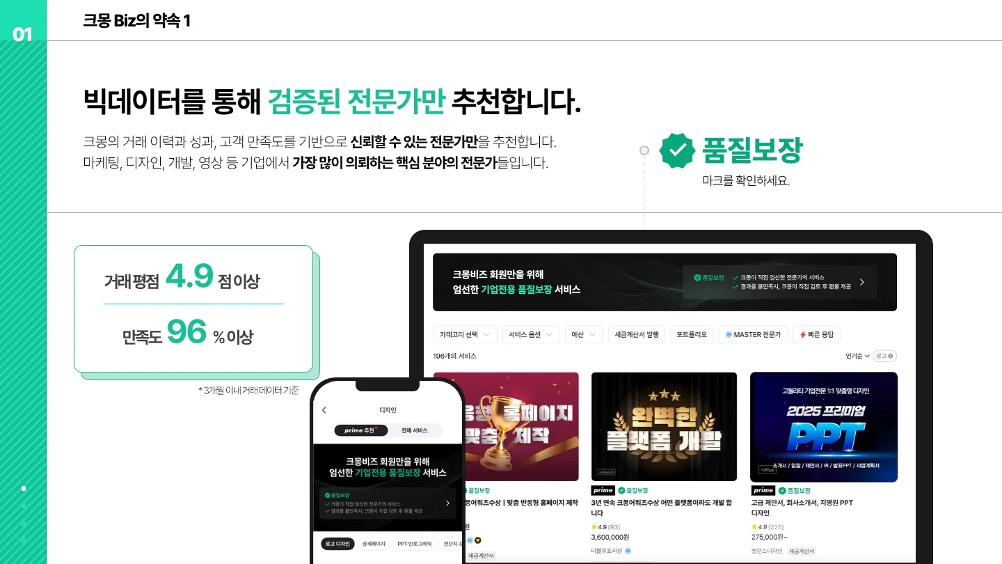 크몽 biz 약속 1