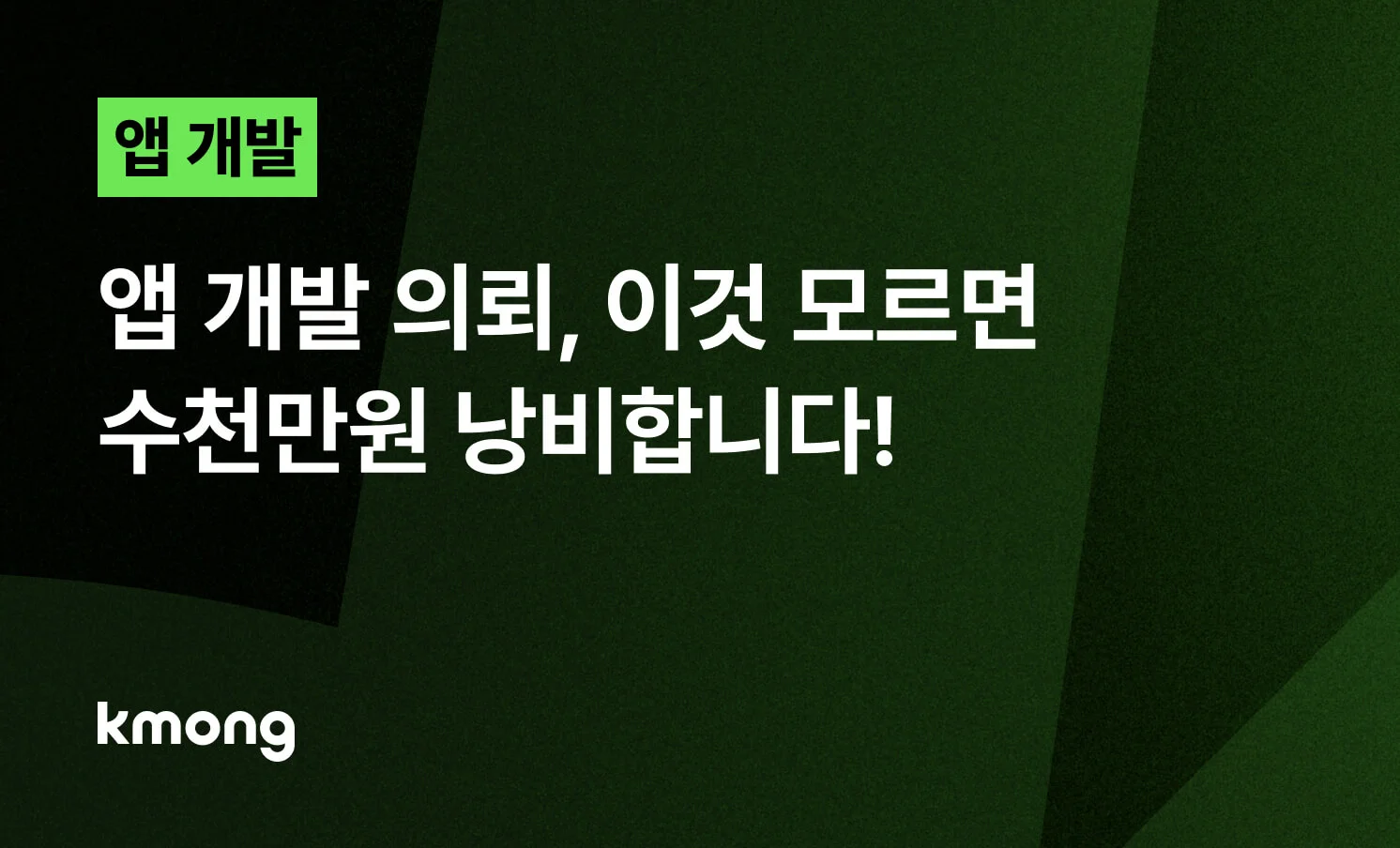 <앱 개발 의뢰, 이것 모르면 수천만원 낭비합니다!> 콘텐츠 썸네일