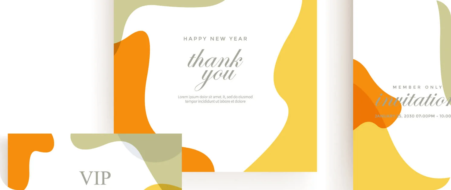 알록달록한 문양이 돋보이는 전단지 이미지