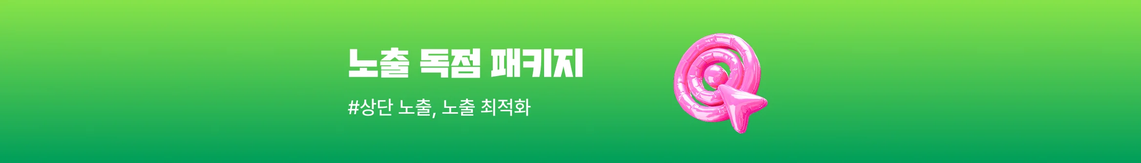 노출 독점 패키지