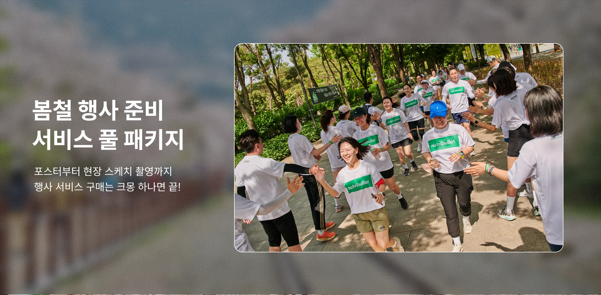 봄철 행사 준비 크몽 하나로 끝내세요!