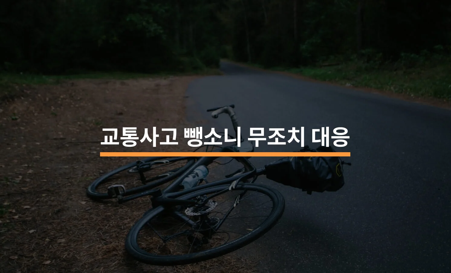 교통사고 뺑소니 무조치, 대응 방법