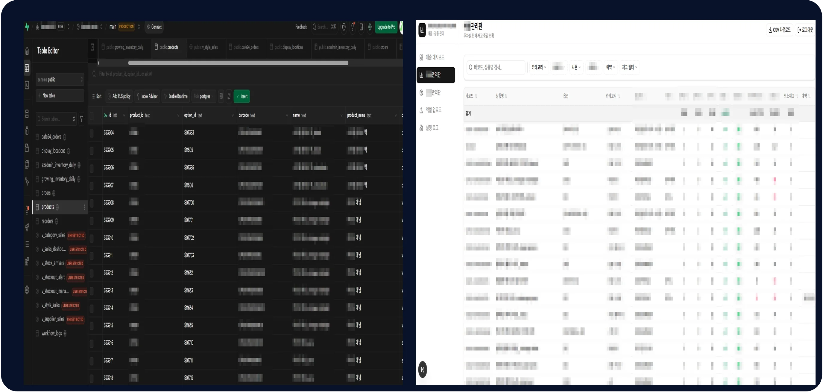 패션브랜드 다채널 ERP 통합 관리 자동화 사례