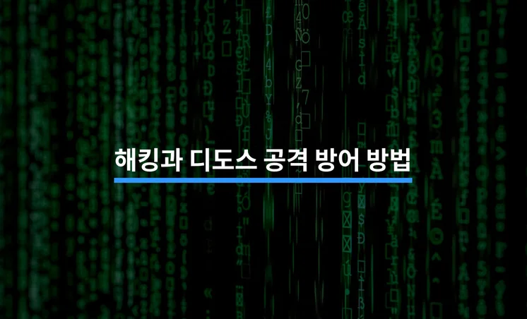 해킹과 디도스 공격 방어 방법