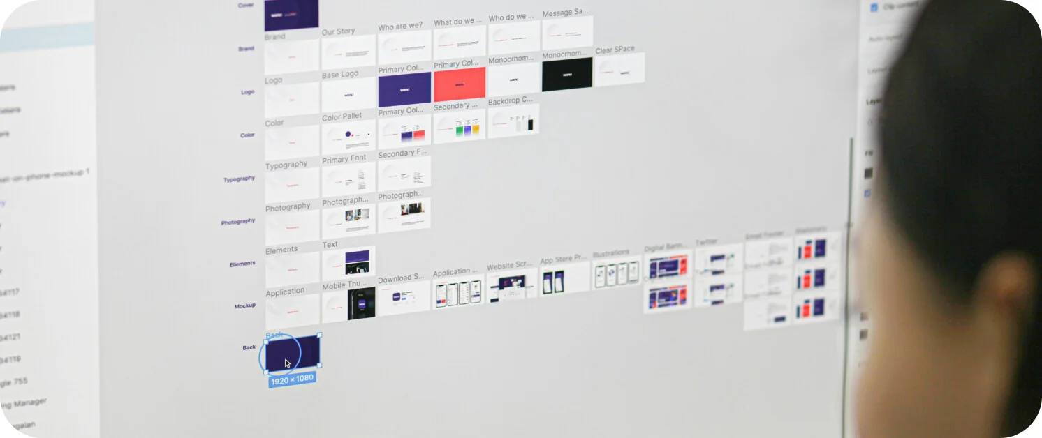 와디즈 상세페이지 제작을 위해 고퀄리티 데이터 시각화 및 디자인 작업을 진행 중인 모니터