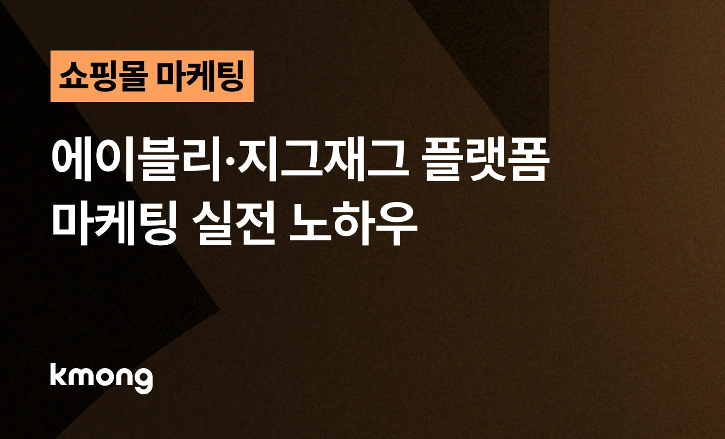 에이블리·지그재그 플랫폼 마케팅 실전 노하우와 매출 부스팅 전략 제목이 담긴 메인 썸네일 이미지