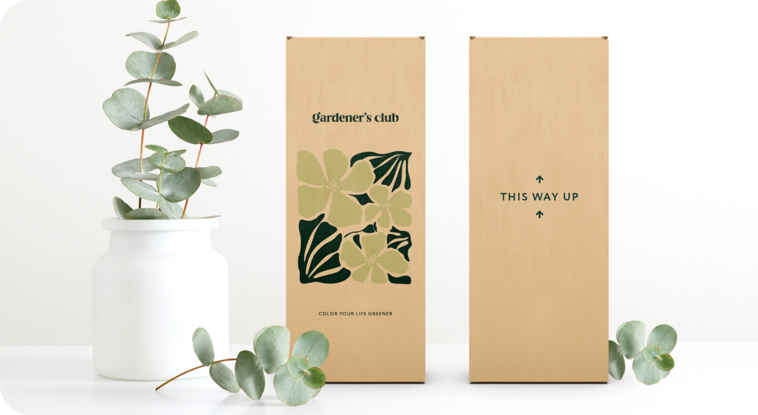 가드너스클럽 식물 화분 패키지 디자인
