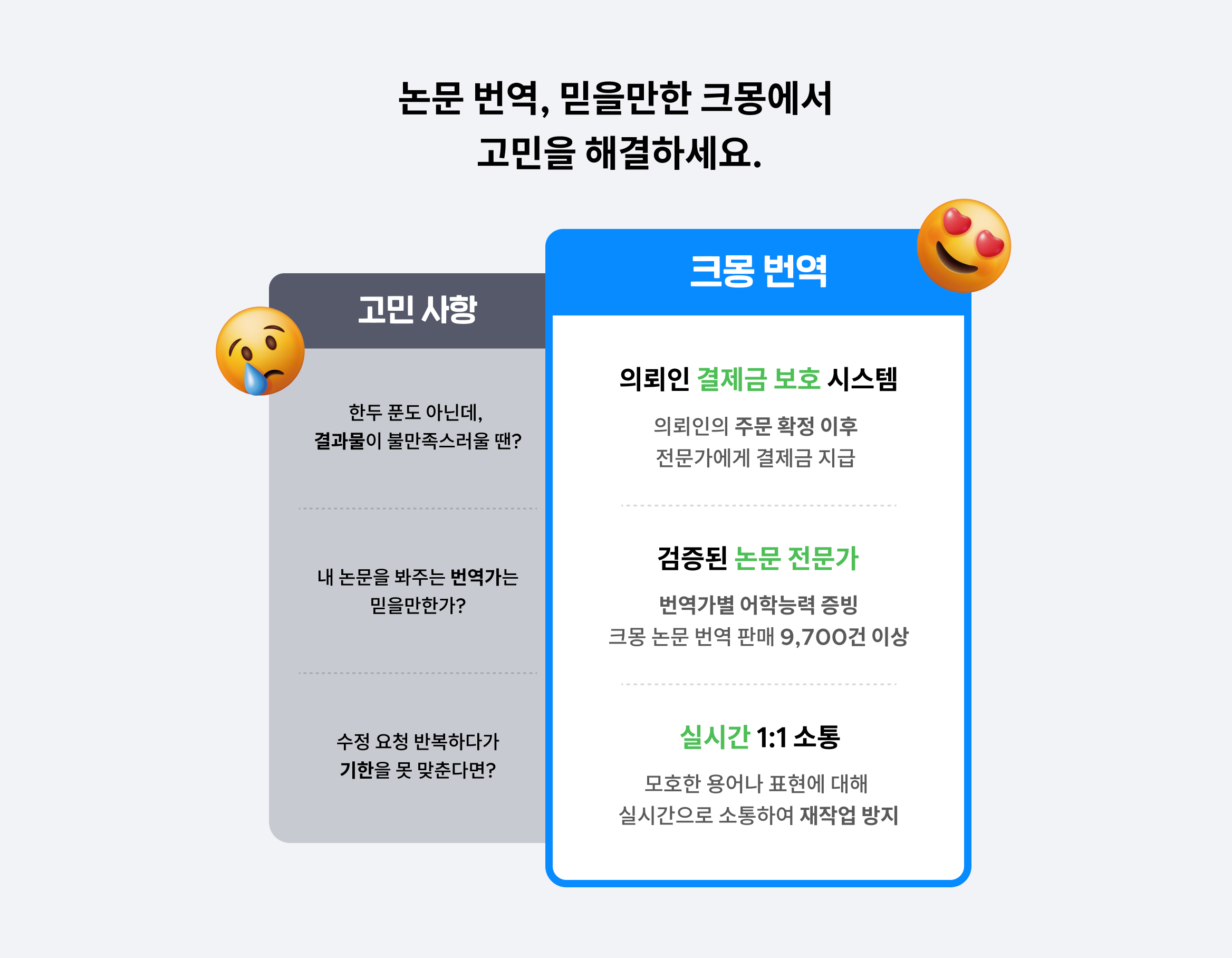 크몽 논문 번역