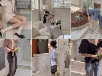 인스타감성 여성 남성의류 커플룩 잡화 촬영해 드립니다.