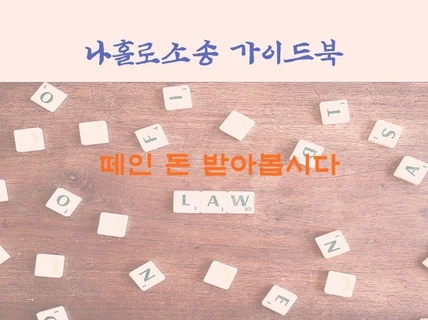 나홀로소송으로 떼인 돈 받아 드립니다.