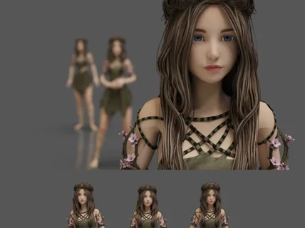 2D캐릭터 제작 3D 모델링 및 애니메이션 제작 입니다