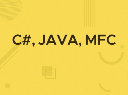 C#, JAVA, MFC 프로그램 제작 가능