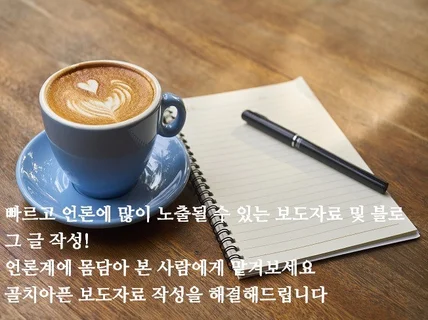 풍부한 내용의 블로그 글 보도자료 작성 도와드립니다