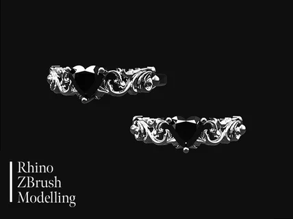 주얼리 디자인, 3D 모델링, 주문 제작, 높은 퀄리티