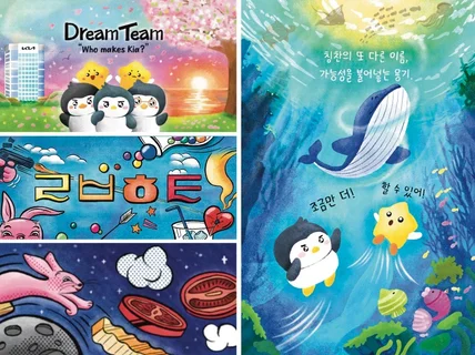 상업적 모든 일러스트 (교재/방송/삽화/포스터 등등)