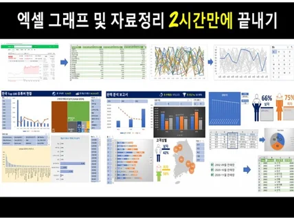 엑셀 그래프 및 자료정리 2시간만에 끝내기