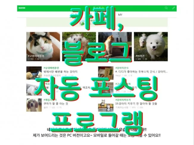GPT원고생성 및 카페, 블로그 자동 포스팅 프로그램 썸네일