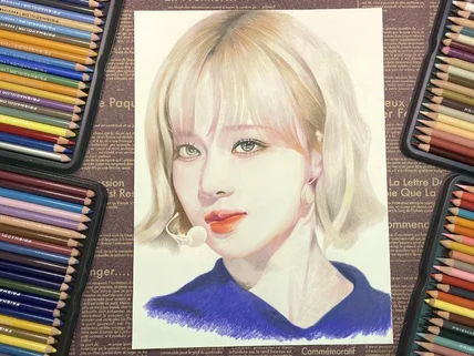 고퀄리티 연필인물화 그려 드립니다.