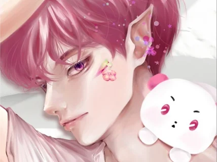 커미션 캐릭터 일러스트 그려드려요.