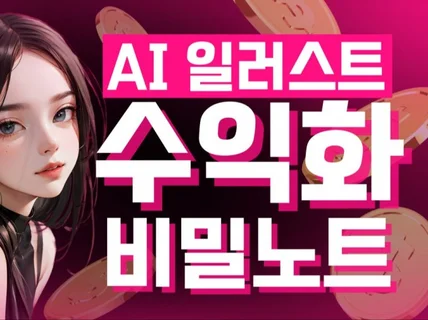 블루오션 부업, AI 일러스트 수익화 비법노트