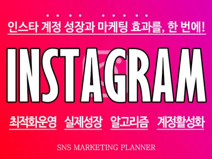 인스타그램 계정 게시글 활성화 l 알고리즘 최적화 노출