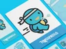 로고 로고디자인 캐릭터로고 드로잉로고 일러스트로고