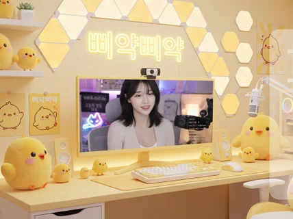 방송대기화면.타이틀.시그니처풍선.메뉴판.고퀄리티작업
