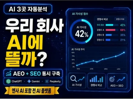 챗지피티 제미나이에  여러분 회사가 잘나오게 해드립니다
