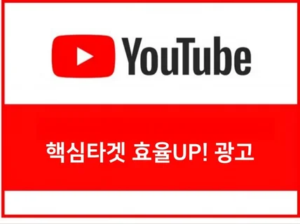 유튜브 광고 최소비용 고효율 운영해 드립니다.