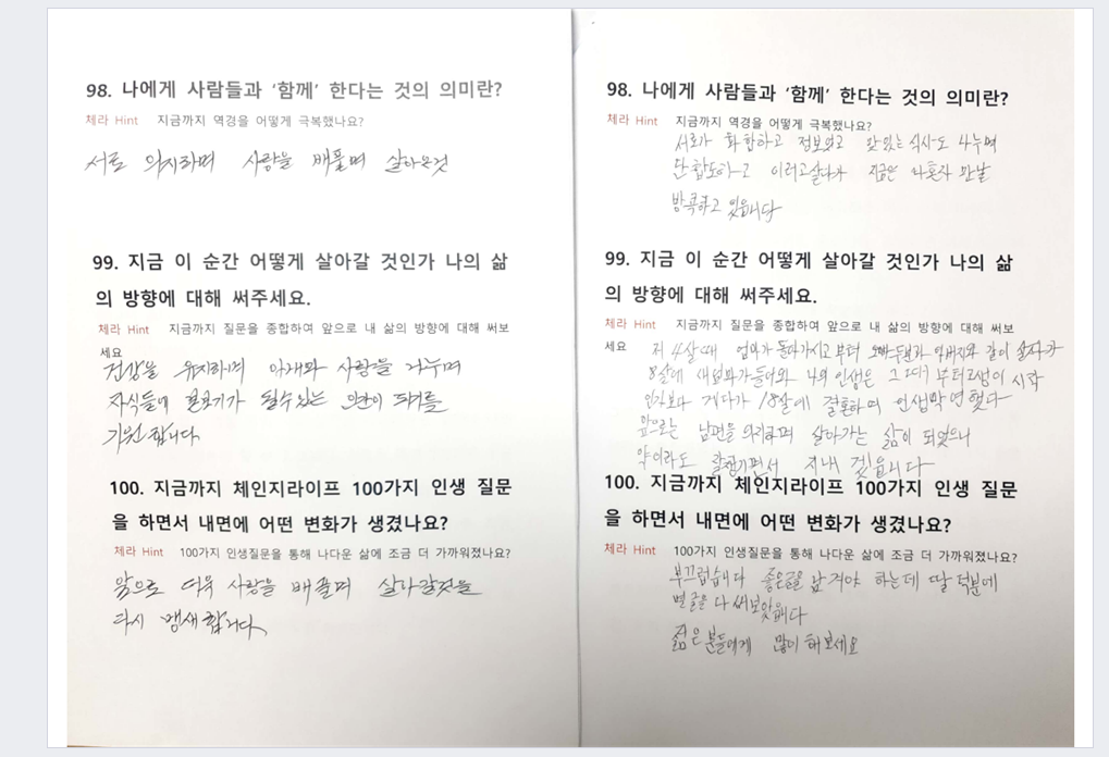 인생을 180도 바꿔준 100가지 인생질문 | 9000원부터 시작 가능한 총 평점 0점의 자료·템플릿, 문서 자료 서비스 |  프리랜서마켓 No. 1 크몽