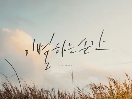 영화, 공연 타이틀 전문 캘리그라피 작업해 드립니다.