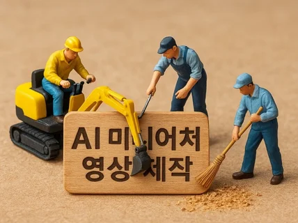 AI 미니어처 광고영상 제작 및 광고,홍보 해드립니다