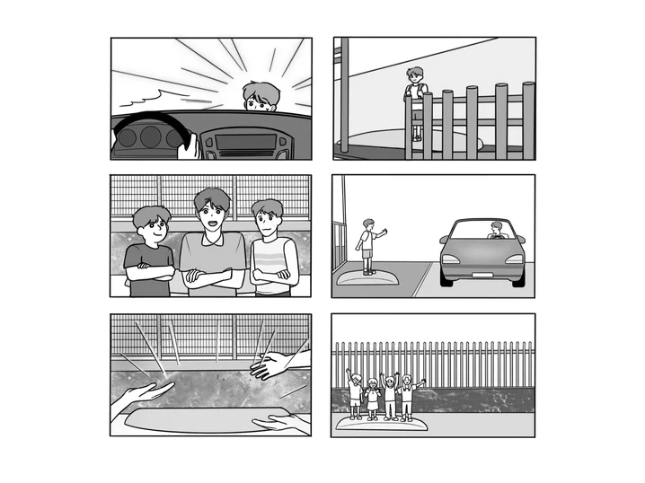 영화, 영상 콘티 작업 / 스토리보드 작업 썸네일