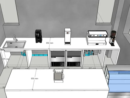 카페장비 전문가가 직접해주는 커피 바 설계 스케치업