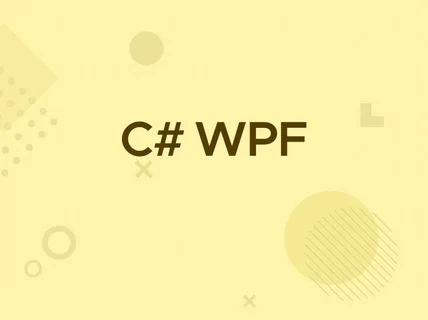 WPF/ C# 프로그램 개발