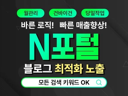 N포털 블로그 최적화노출 완벽실행