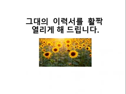 채용 담당자의 눈을 사로 잡는 이력서 자소서 작성 법